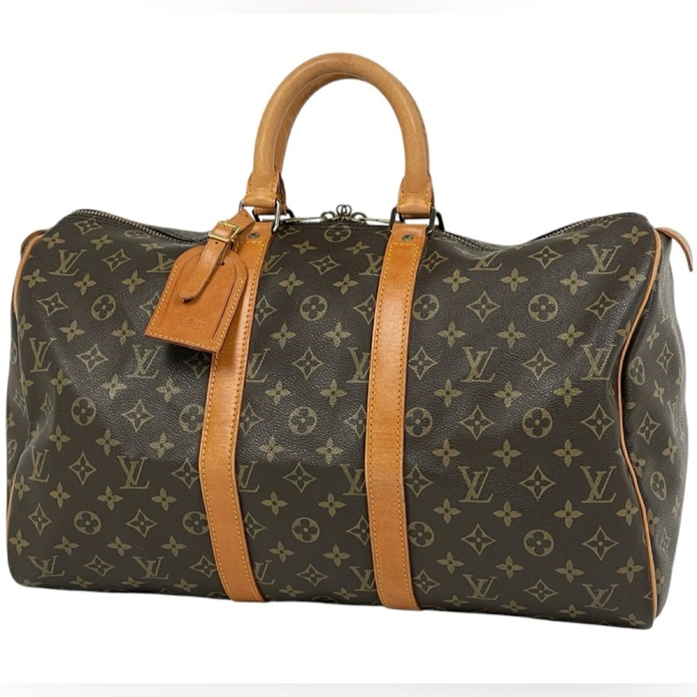 Authentic Louis Vuitton keepall 45 monogram travel unisex bag duffle